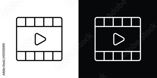 Video icon vector, Symbol, logo illustrations