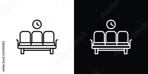 Waiting Room icon vector, Symbol, logo illustrations
