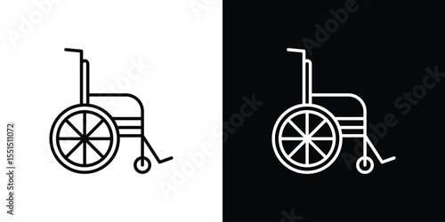 Wheelchair icon vector, Symbol, logo illustrations