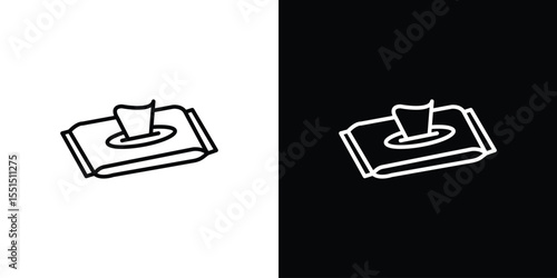 Wipes pack icon vector, Symbol, logo illustrations