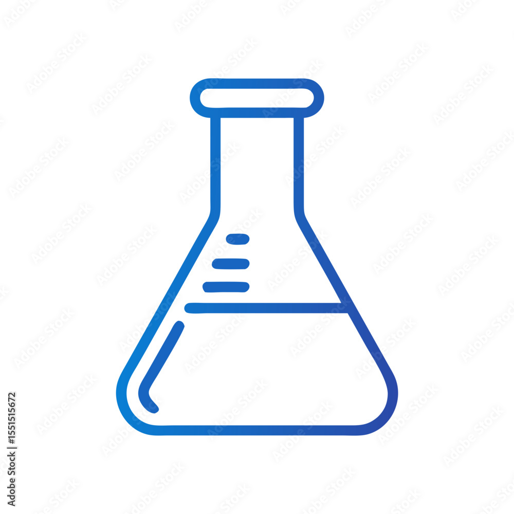 Flask chemistry outline icon Flask chemistry outline icon