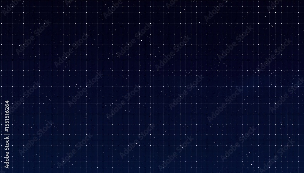 Fototapeta premium Dark Blue Background With White Dots And Lines