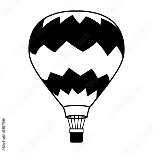 Air balloon vector icon. aerostat illustration sign. Ballon logo. Air balloon web icon.