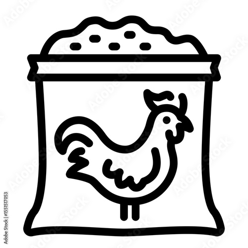 Chicken Feeding Icon