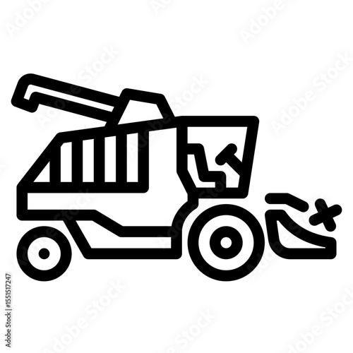 Combine Harvester Icon