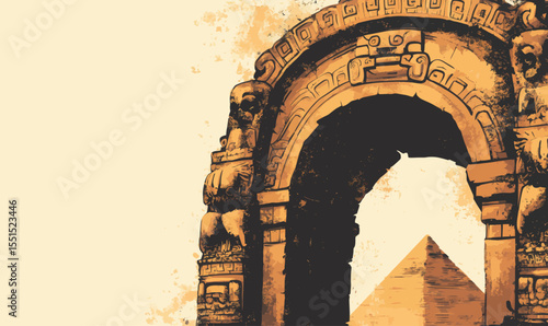 The ancient civilization of the Mayans, as seen in the pyramids and glyphs of Chichen Itza, is part of a broader historical frame that encompasses the Yucatán ruins, the Aztecs, the Incas, and their