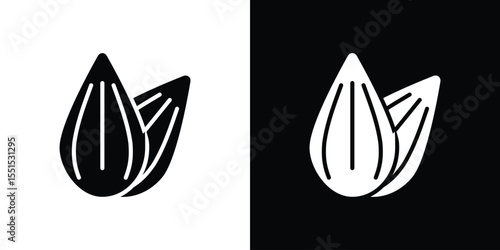 Almond icon. Design for website and mobile apps.