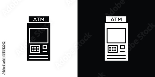 ATM machine icon. Design for website and mobile apps.