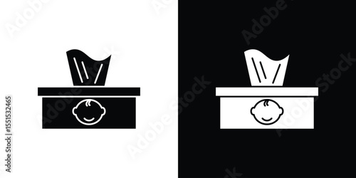 baby wipe icon. Design for website and mobile apps.