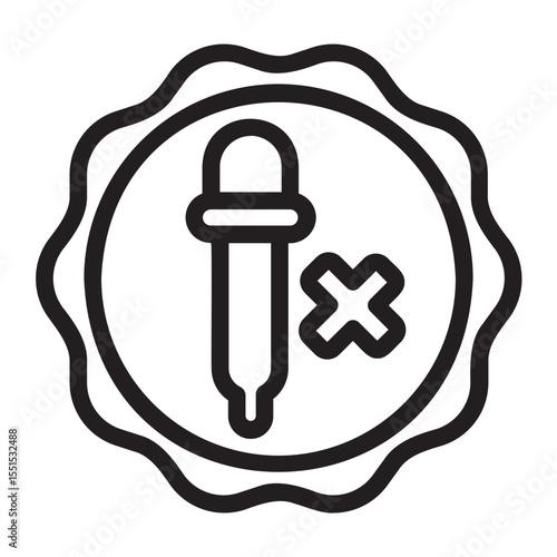 no artificial colours gradient icon