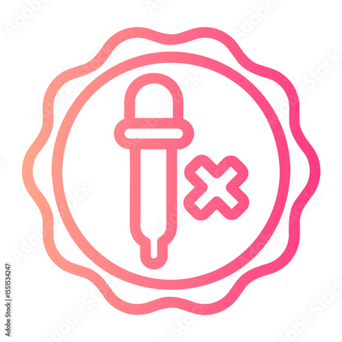no artificial colours gradient icon