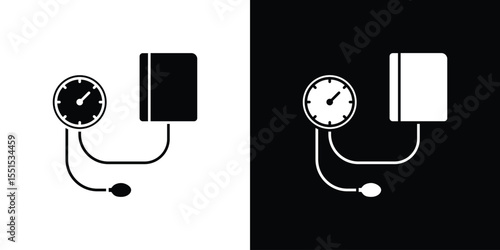 Blood pressure meter icon vector, Symbol, logo illustrations