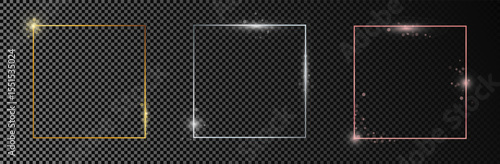 Set of three square frames