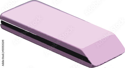 Pink Rectangular Eraser with Black Stripe purple usb flash drive