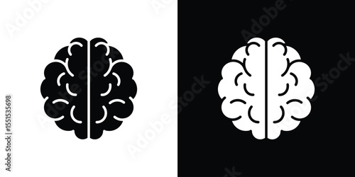 Brain icon. Design for website and mobile apps.