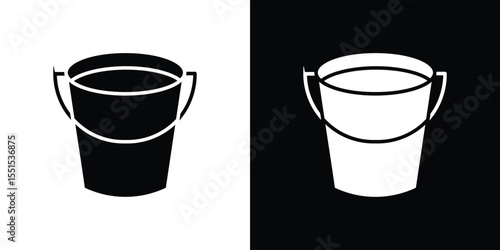 Bucket icon vector, Symbol, logo illustrations