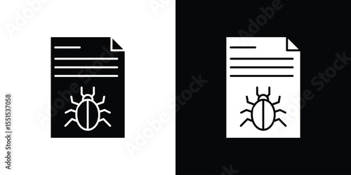 Bug report icon. Design for website and mobile apps.