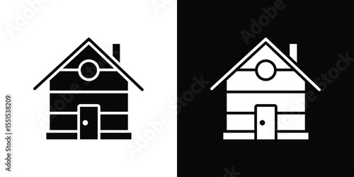 Cabin icon. Design for website and mobile apps.