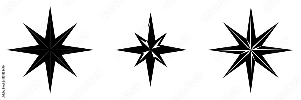 The shape of the north star is depicted in Bethlehem, as shown in a clipart image isolated on a white background The shape of the north star is depicted in Bethlehem, as shown in a clipart image isolated on a white background