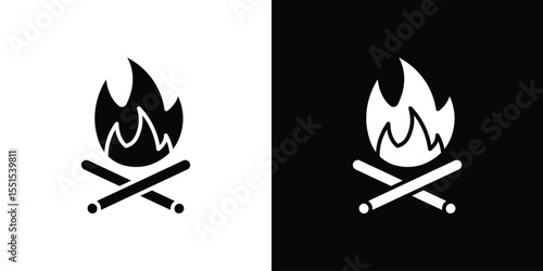 Campfire icon vector, Symbol, logo illustrations