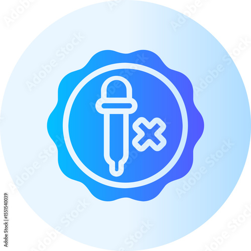no artificial colours gradient icon