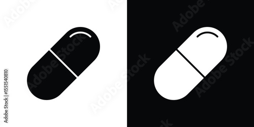 Capsule icon vector, Symbol, logo illustrations