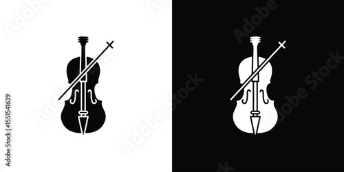 Cello icon vector, Symbol, logo illustrations