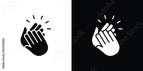 Clap icon vector, Symbol, logo illustrations