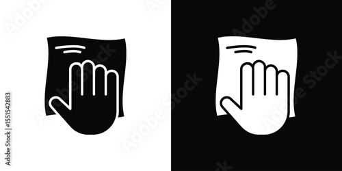Cleaning cloth icon vector, Symbol, logo illustrations