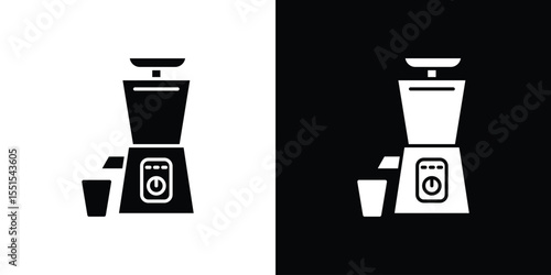 Cold pressed juicer icon. Design for website and mobile apps.