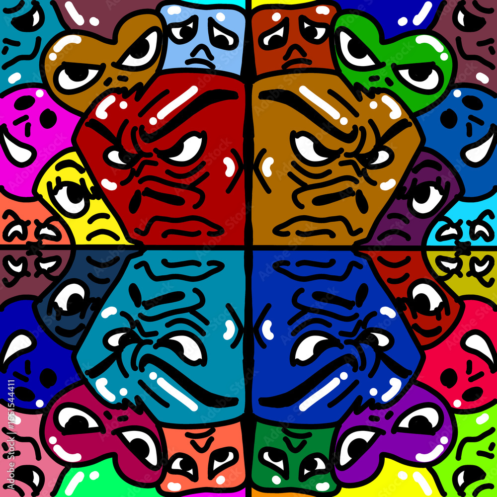 Obraz premium Emotional Gridlock