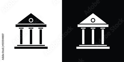 Courthouse icon. Design for website and mobile apps.