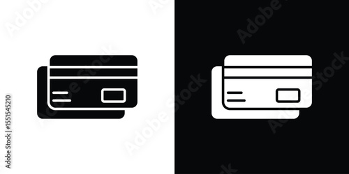 Credit card icon. Design for website and mobile apps.