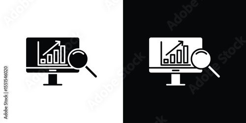Data Analysing icon. Design for website and mobile apps.