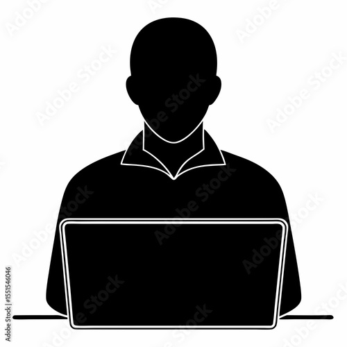 businessman with laptop