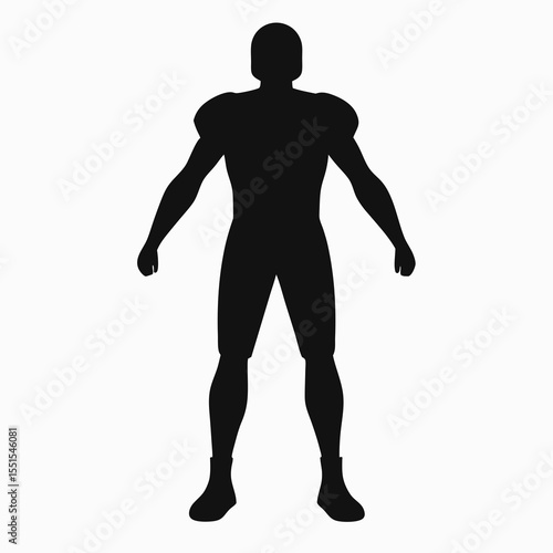 vector silhouette of a man