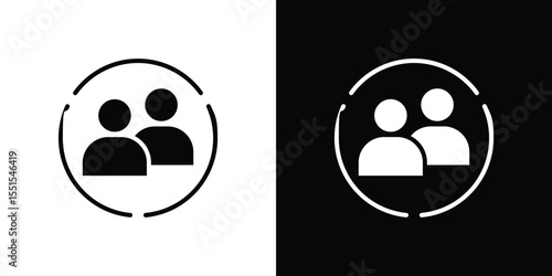 Demographics icon. Design for website and mobile apps.