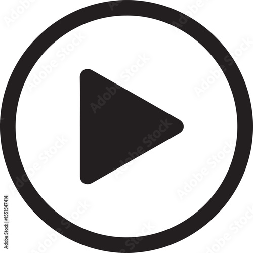 A video player vector icon 