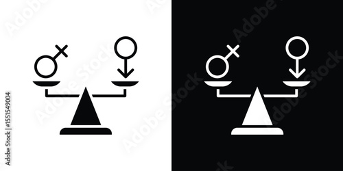 Equality icon vector, Symbol, logo illustrations