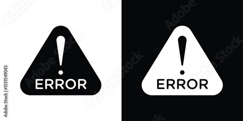 Error icon vector, Symbol, logo illustrations