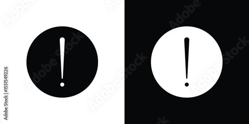 Exclamation icon vector, Symbol, logo illustrations