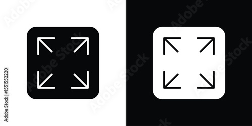 Fullscreen icon. Design for website and mobile apps.