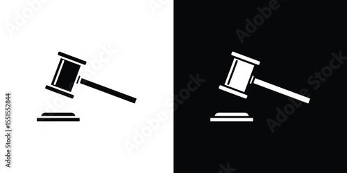 Gavel icon vector, Symbol, logo illustrations