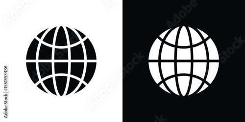 Globe icon. Design for website and mobile apps.