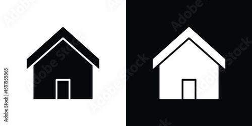Home icon vector, Symbol, logo illustrations