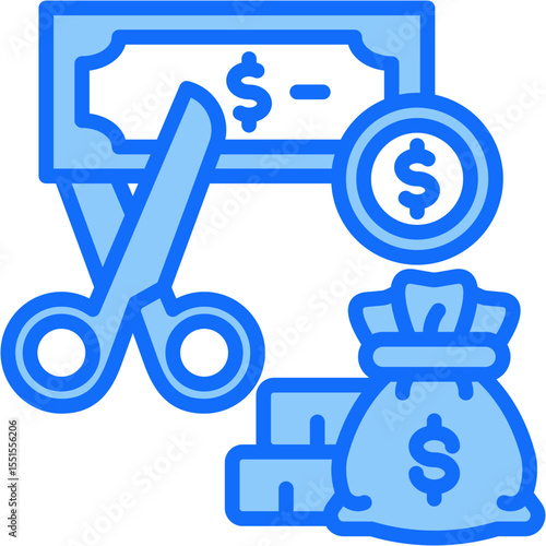 Budget Cut Icon