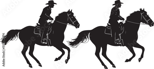"Horse Racing Silhouette Bundle"