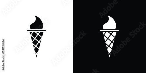 Ice cream icon. Design for website and mobile apps.