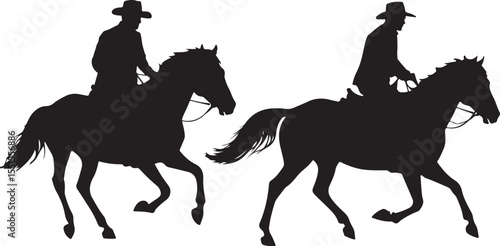 "Horse Racing Silhouette Bundle"