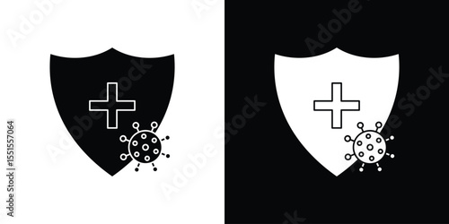 Immunity icon vector, Symbol, logo illustrations
